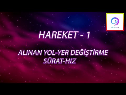 Hareket -1 | Temel Kavramlar | PDF Destekli