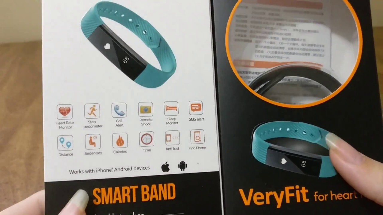 Review of the Smart Band Health Tracker by VeryFit - YouTube