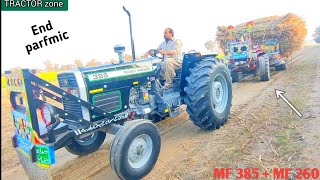 Massey 385 Black | MF 260 | pulling shogarcan traley | ch azem elahi hasilpor |