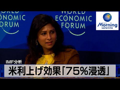 米利上げ効果「75%浸透」　IMF分析【モーサテ】（2024年1月17日）