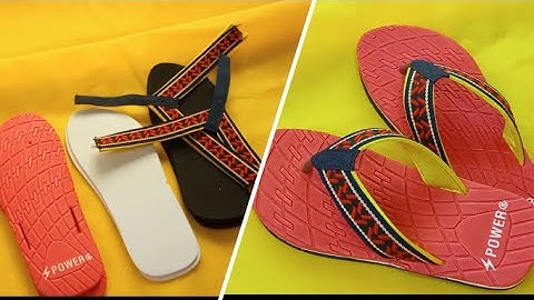 How To Make Beautiful Sandals at home with simple tools and easy fast techque .