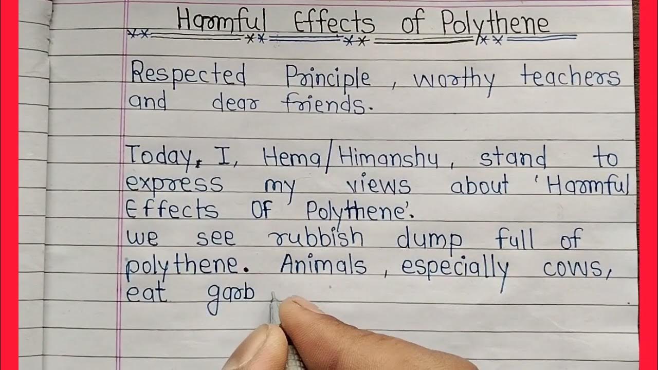 speech-on-harmful-effects-of-polythene-harmful-effects-of-polythene