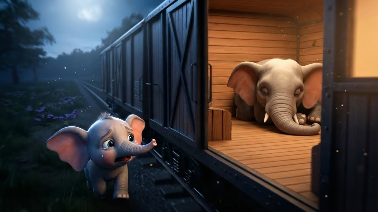 The Baby Elephant Who Got Lost on a Train | 3D Animation | Mama Toons
