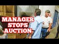 IS THIS EVEN LEGAL? MANAGER STOPS AUCTION At Abandoned Storage Units Locker Auction / Storage Wars