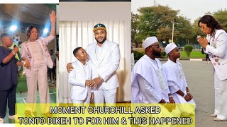 Tonto Dikeh Profess Her Love For Churchill \u0026 Pray for Him During Their Son Birthday Party Ceremony