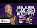 Create branding bento box in minutes free template