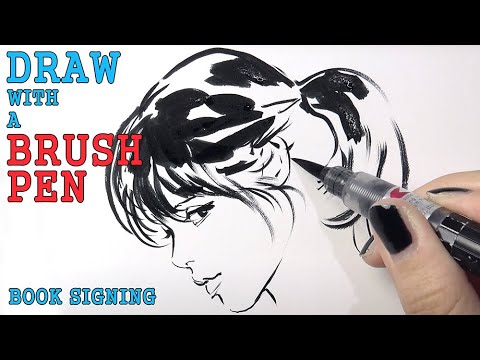 🌞✍Draw with a Brush Pen 4K