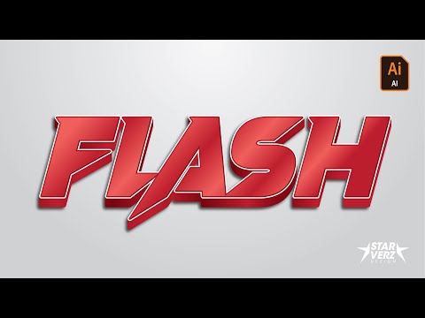 Red Flash text effect