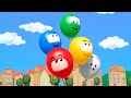 Cinco globos de colores | Canciones infantiles | El gatito Koté