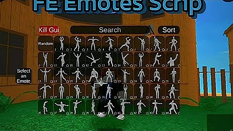 FE Free Emotes Script OP ROBLOX(pastebin)