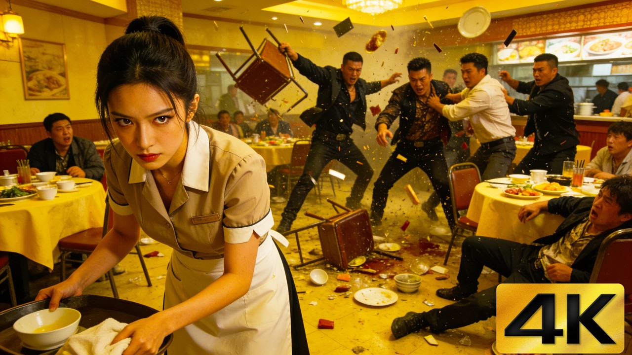 Хулиганы громят ресторан официантка оказывается дочерью мафии и все утихает