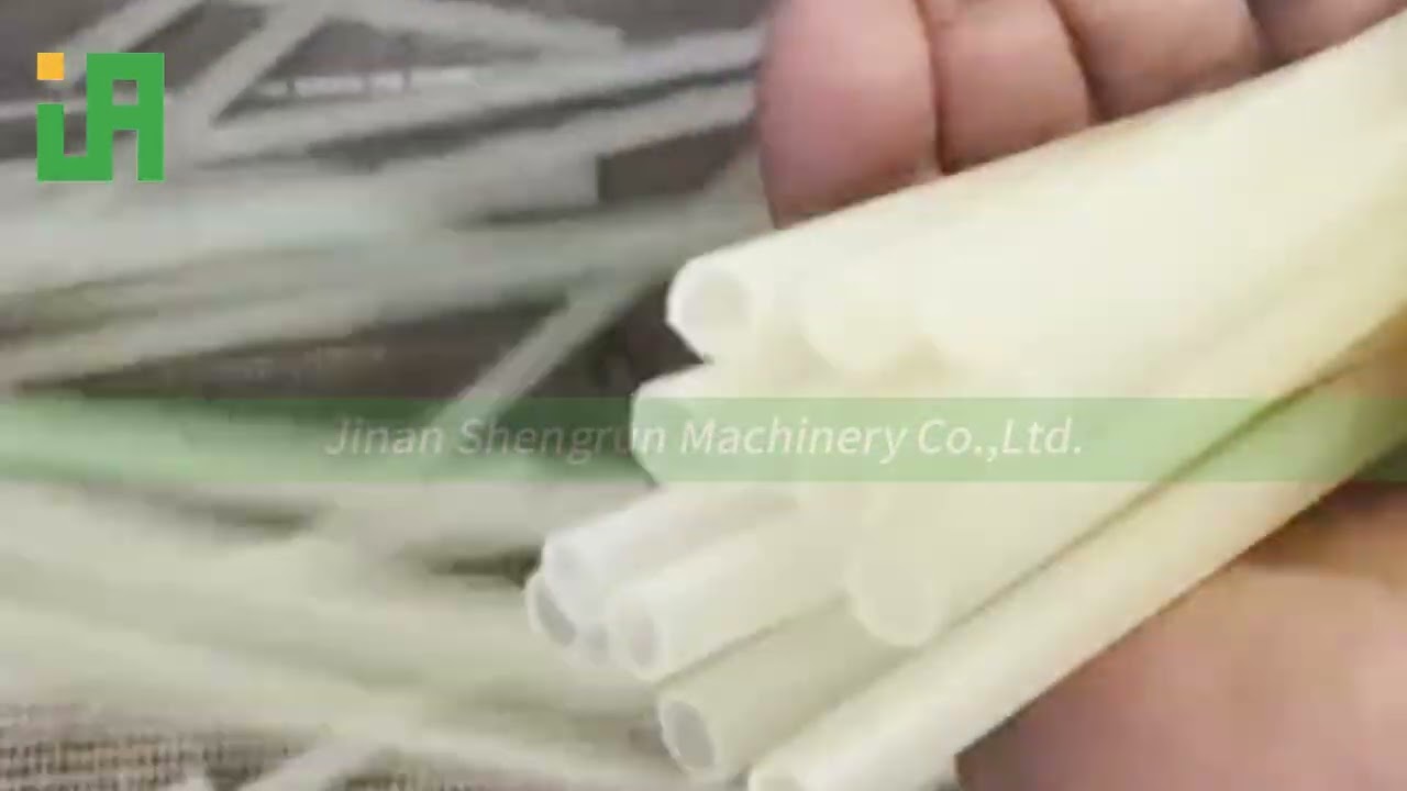 Automatic Full Production Line Machine to Make Rice Drinking Straws Processing Rice Straw Machine