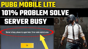 Pubg Mobile Lite Server Busy Problem Slove | Pubg Lite Server Busy 101% Problem Slove