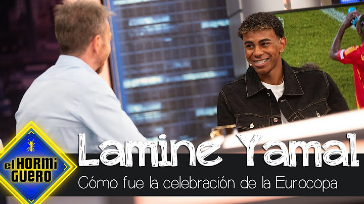 Lamine Yamal desvela los detalles de la celebración de la Eurocopa - El Hormiguero