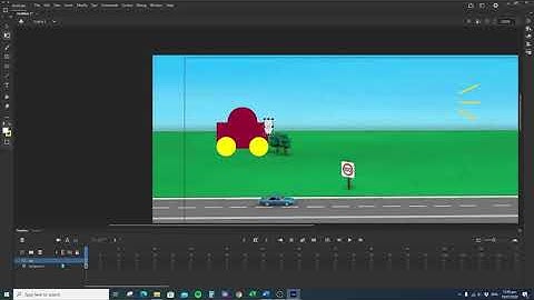 Basic Moving CAR in Adobe Animate CC