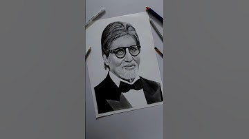Amitabh Bachchan Drawing #shots #art #drawing #amitabhbachchan #youtubeshort