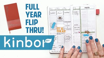 FULL year with KINBOR weekly planner was a GAME CHANGER! work planner flip through, hobonichi dupe