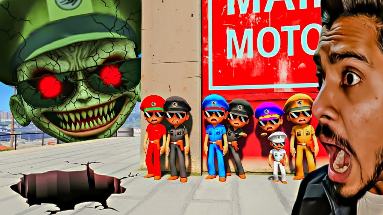 🚨 Little Singham Aur Uske Police Dosto Ko EVIL Boss Ne Pakda! | GTA 5 Hide and Seek