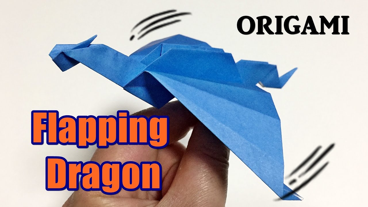 Flapping Dragon Origami Easy But Cool How To Make A Paper Flapping Dragon Origami Toy For Kids