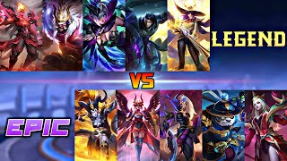 LEGEND VS EPIC SKIN 1 VS 1 FIGHT | MOBILE LEGENDS EPIC VS COLLECTOR screenshot 5