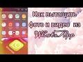 Как вытащить фото и видео из WhatsApp