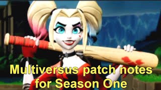 Multiversus Season 1 patch notes