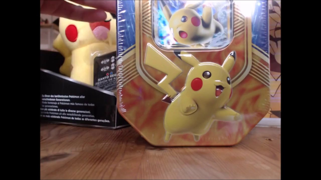 Kiddo Unboxing; 2016 Pikachu EX Battle Heart Collector's Tin Box