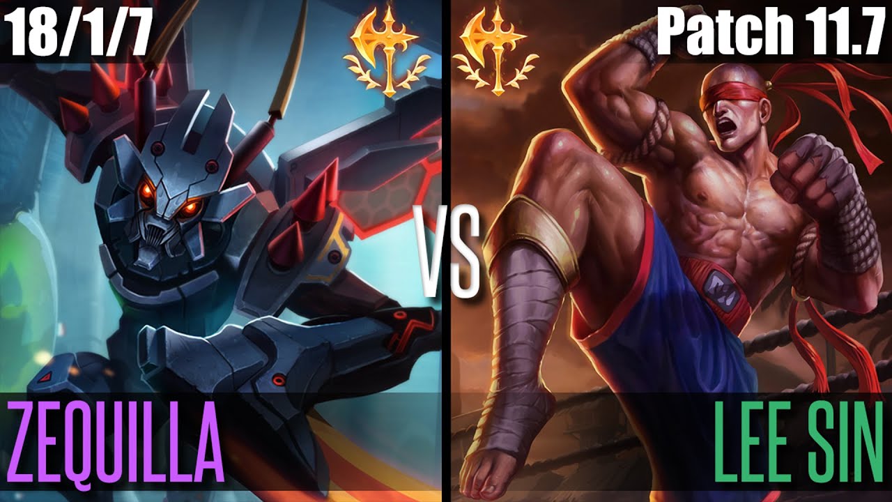 ZEQUILLA KHA'ZIX vs LEE SIN | NA GRANDMASTER | Patch 11.7