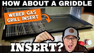 New Weber Griddle Insert  Turn Your Weber Genesis Gas Grill Into a GRIDDLE!