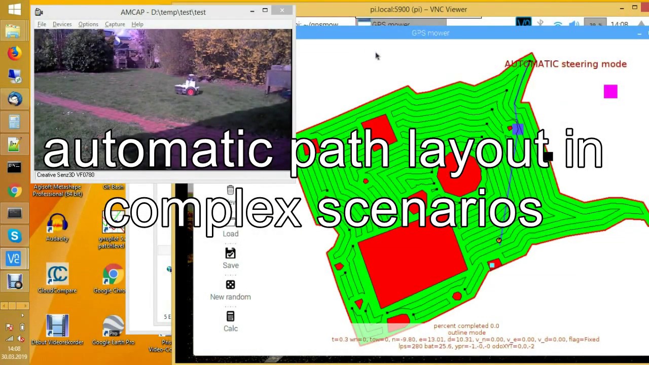 GPS-based (cm-precise) self-driving robot (Ardumower) without any wire - YouTube