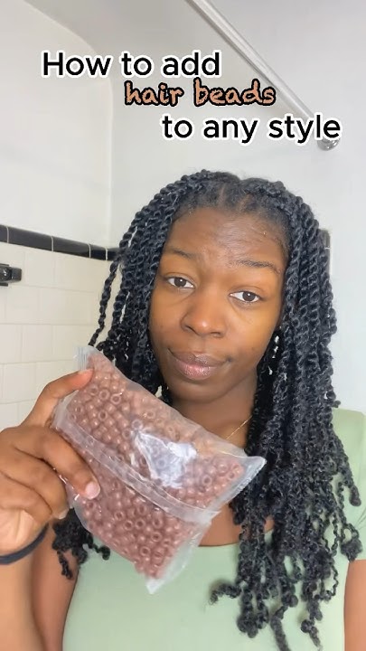  How to Add Hair Beads to Mini Twists or Braids #shorts - YouTube