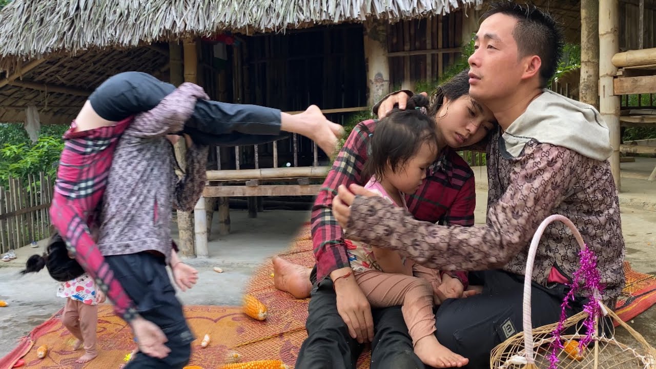 full video: loving husband cares for and protects his wife and children