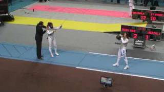 20090327 wf gp indiv marseille 8 blue jeon hee sook kor 8 vezzali valentina ita 15 sd no part 1 of 2