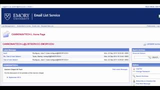 Tips on using Emory Listserv