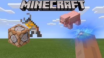 How to get a gravity gun in Minecraft (Telekenisis Command Block Tutorial)