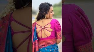 new blouse back neck design ideas for tailore✂️ #blouse #tailoring #fashion #saree #fashionndesigns