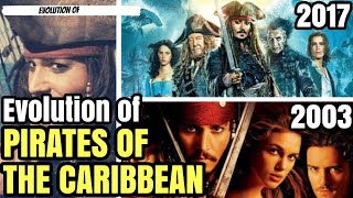 Evolution Of Pirates Of The Caribbean 2003-2017 Captain Jack Sparrow Johnny Depp
