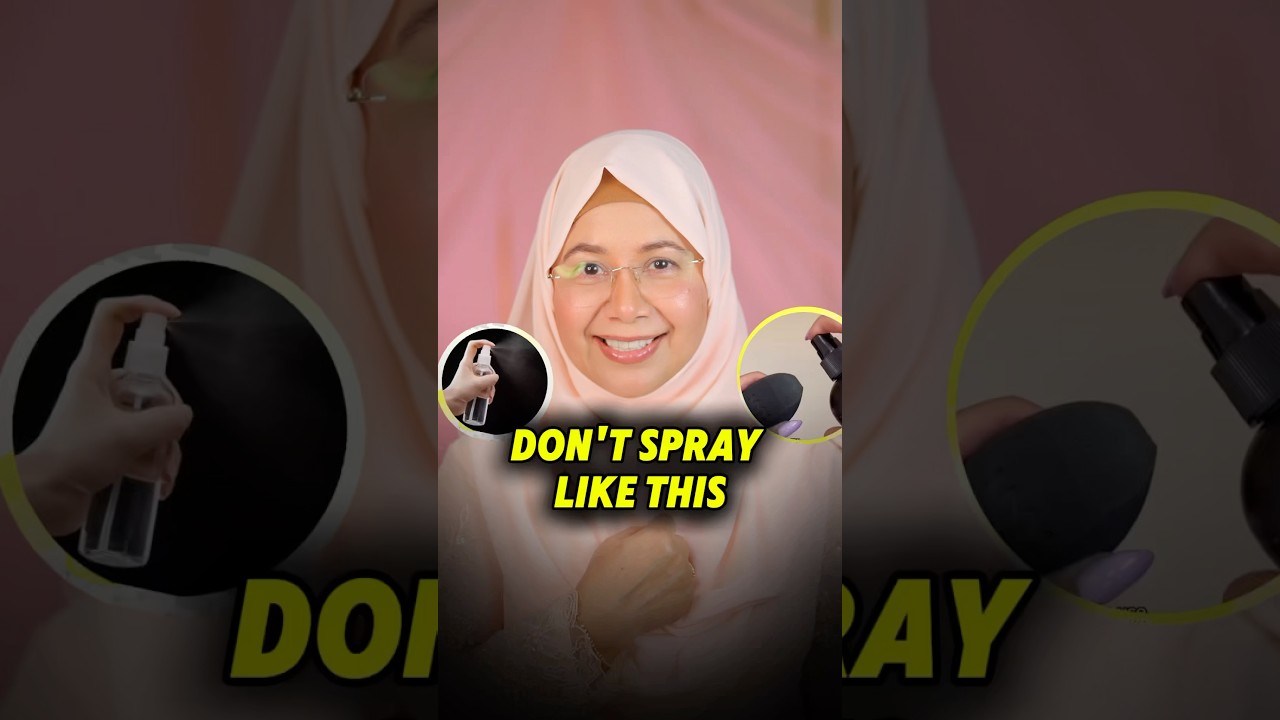 THE RIGHT WAY TO USE A SETTING SPRAY | how to use setting spray for makeup  #makeup  #shortsindia