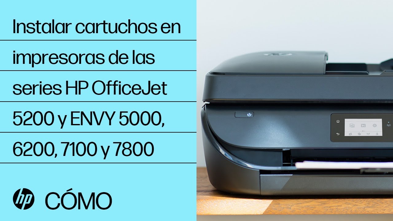 Instalar Cartuchos En Impresoras De Las Series Hp Officejet 5200 Y Envy 5000 6200 7100 Y 7800 Hp Youtube