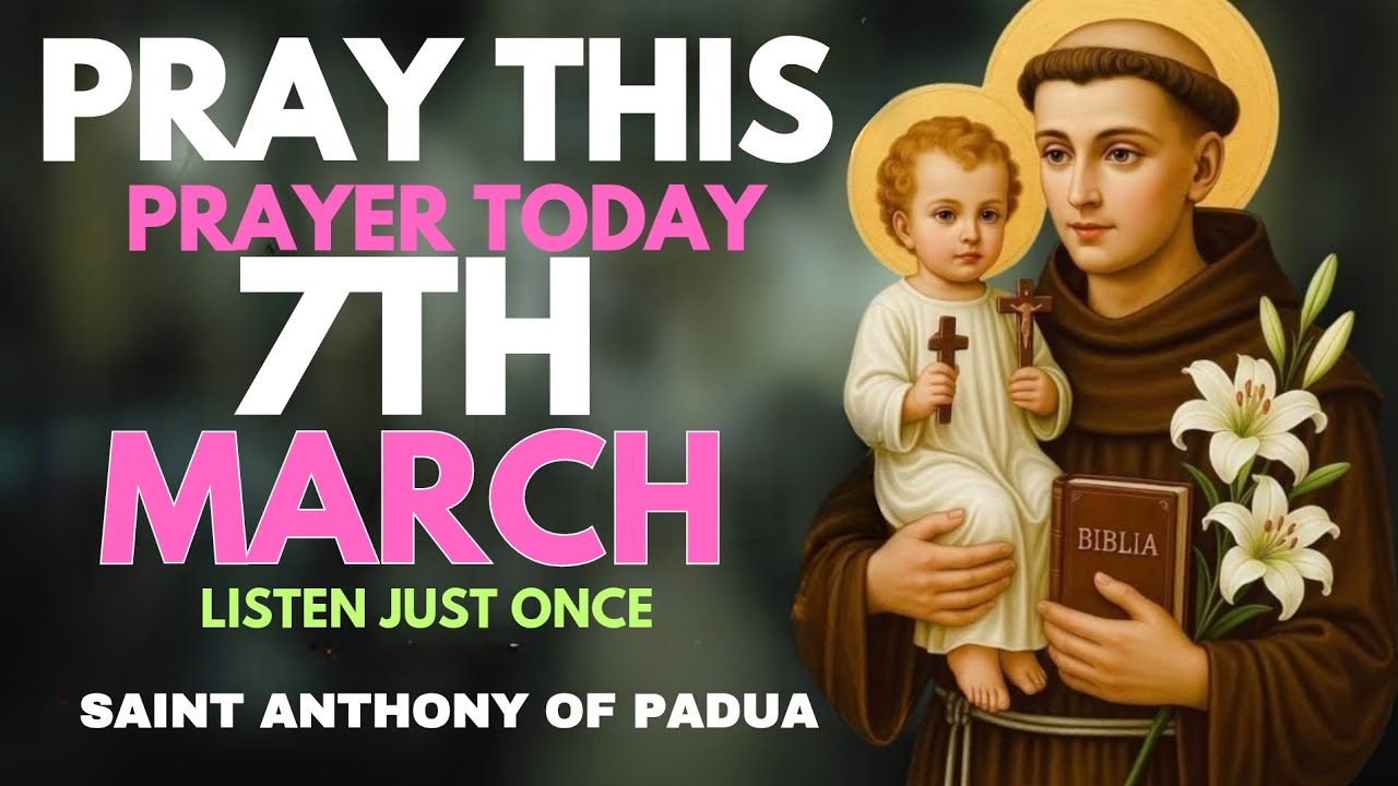 🙏20 MINUTES MIRACLE PRAYER TO SAINT ANTHONY OF PADUA FOR URGENT HEALING AND RESTORATION 