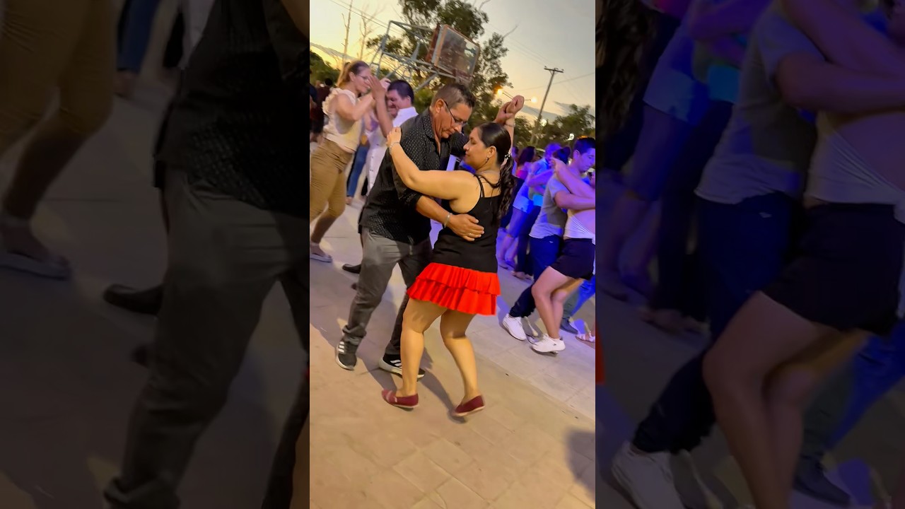 Excelente parejita bailando en el chaco 
