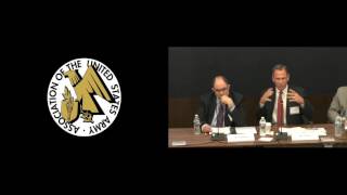 AUSA Army Platforms 2016 - Panel 4 - Critical Enabling Technologies for Future Movement...