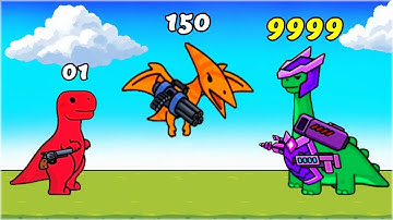 Upgrading Dinos to MAX LEVEL! Dinosaur vs Warrior Battle