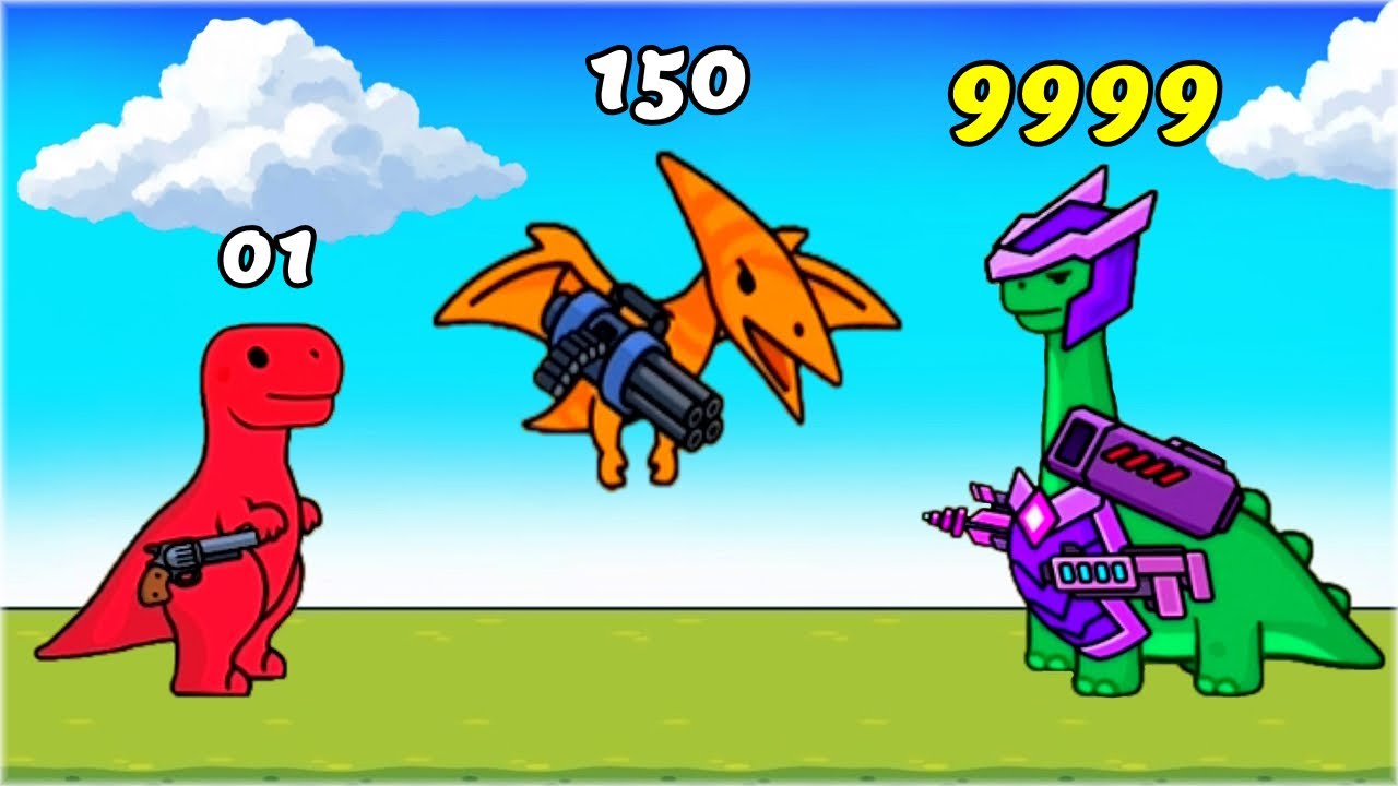 Upgrading Dinos to MAX LEVEL! Dinosaur vs Warrior Battle
