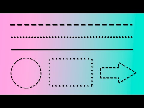 Vídeo: Como Desenhar Uma Linha Pontilhada