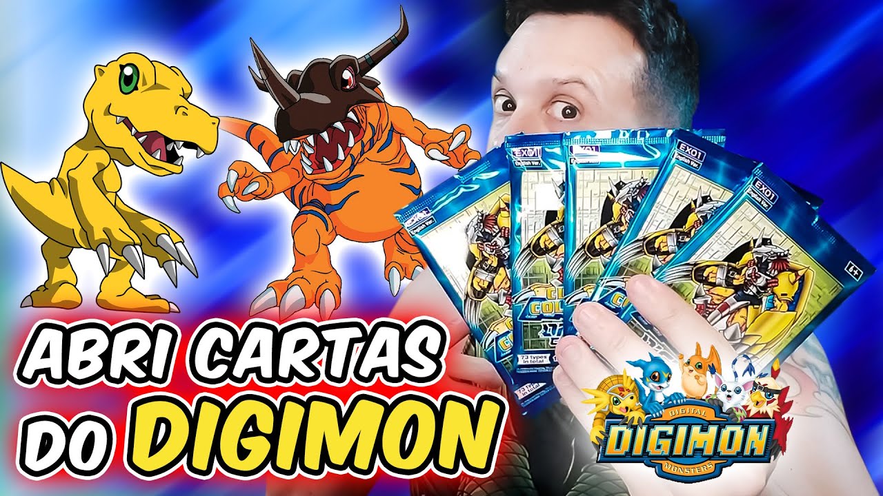 ABRINDO CARTAS DIGIMON! PACOTINHOS CLÁSSICOS | CAPITÃO HUNTER CARTAS POKEMON TCG