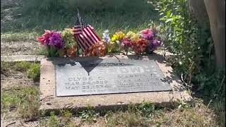 When I visited Clyde Barrow’s grave in Dallas, Texas.