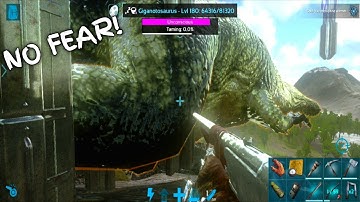 Ark Mobile Easy Giganotosaurus Trapping & Taming (NO FEAR) | Giganotosaurus (Giga) Taming Ark Mobile