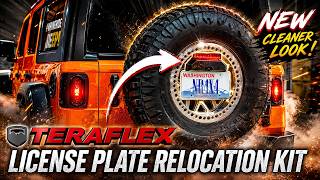 Teraflex License Plate Relocation Kit for Jeep Wrangler JL