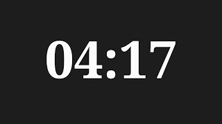 4 Minutes 17 Seconds Countdown Timer